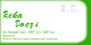 reka doczi business card